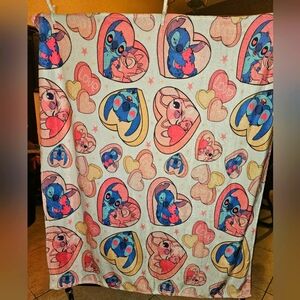Valentine's sweetheart Stitch blanket